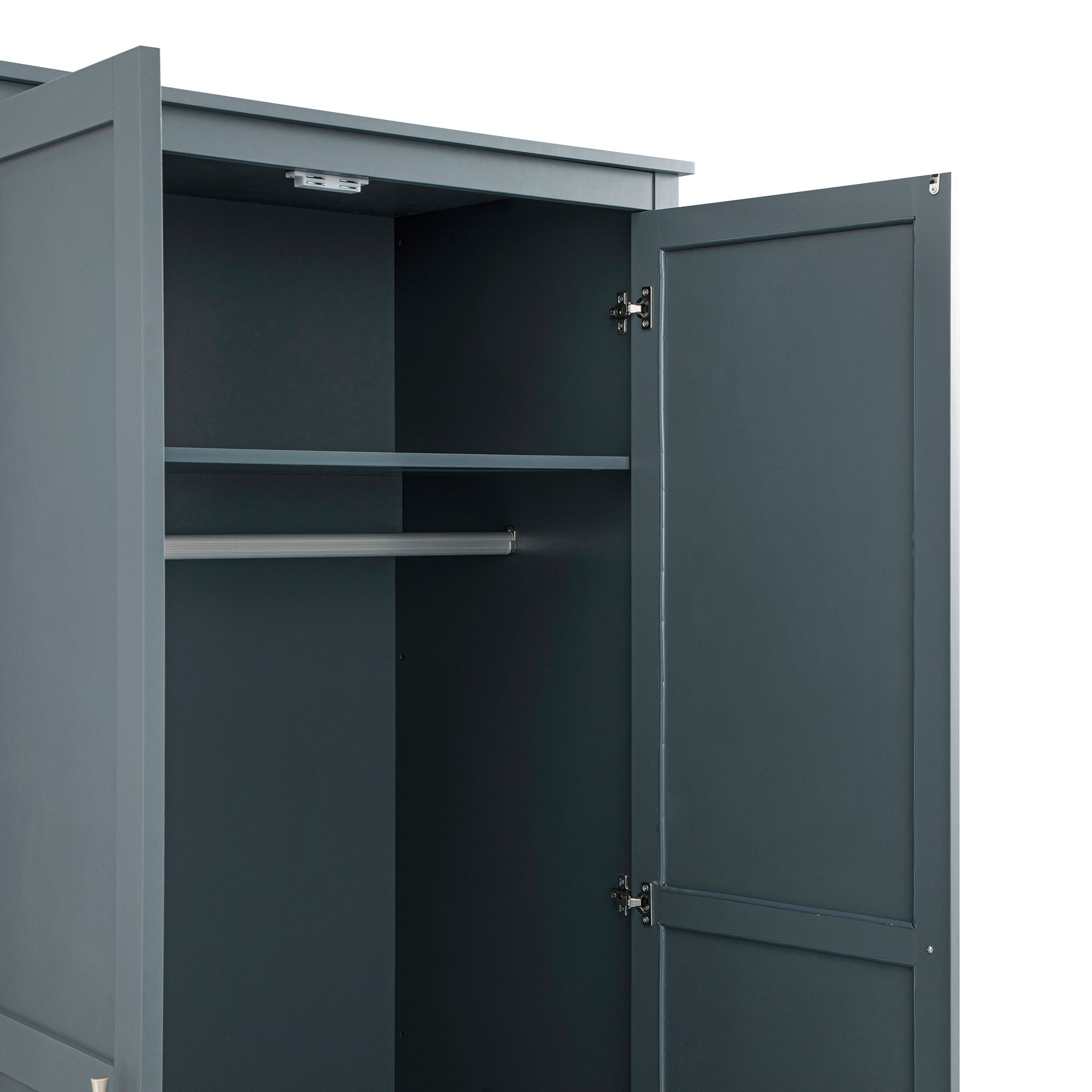 Oakham Double Closet, Stormy Blue
