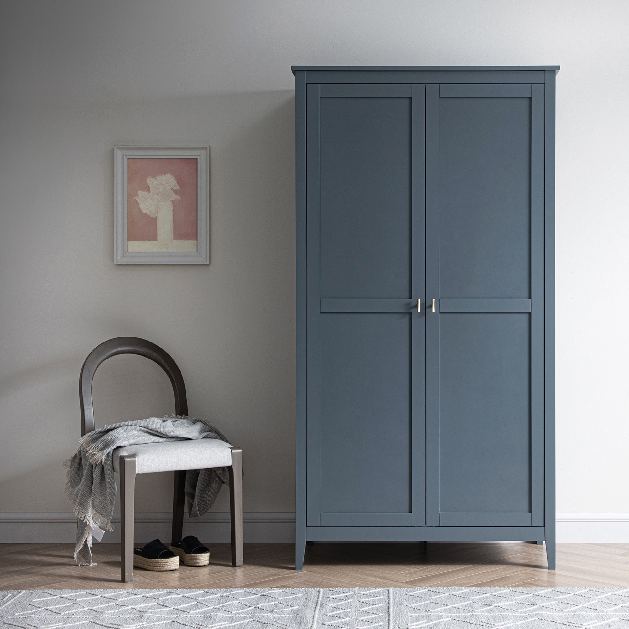 Oakham Double Closet, Stormy Blue