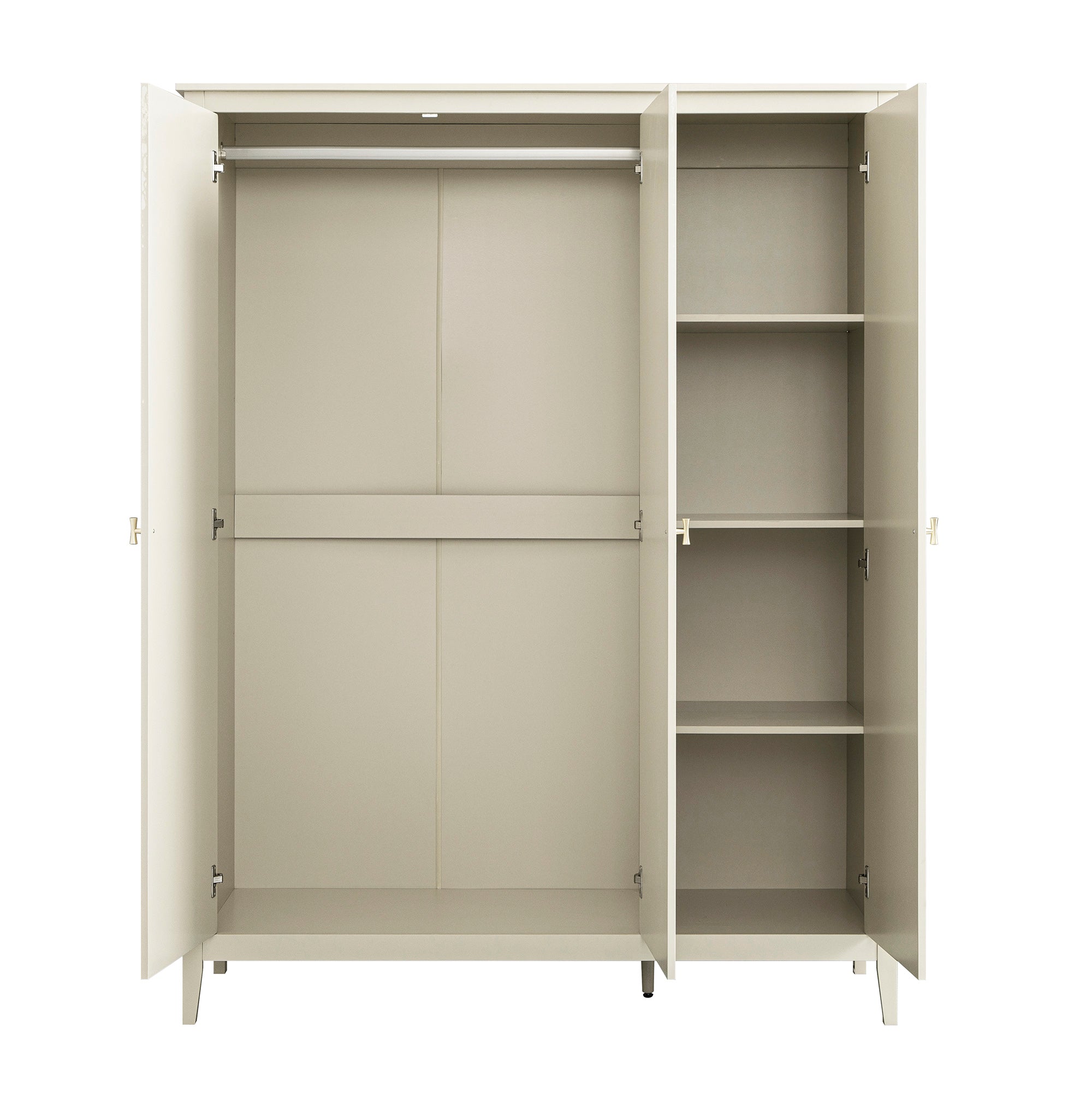 Oakham Triple Closet, Shaded White