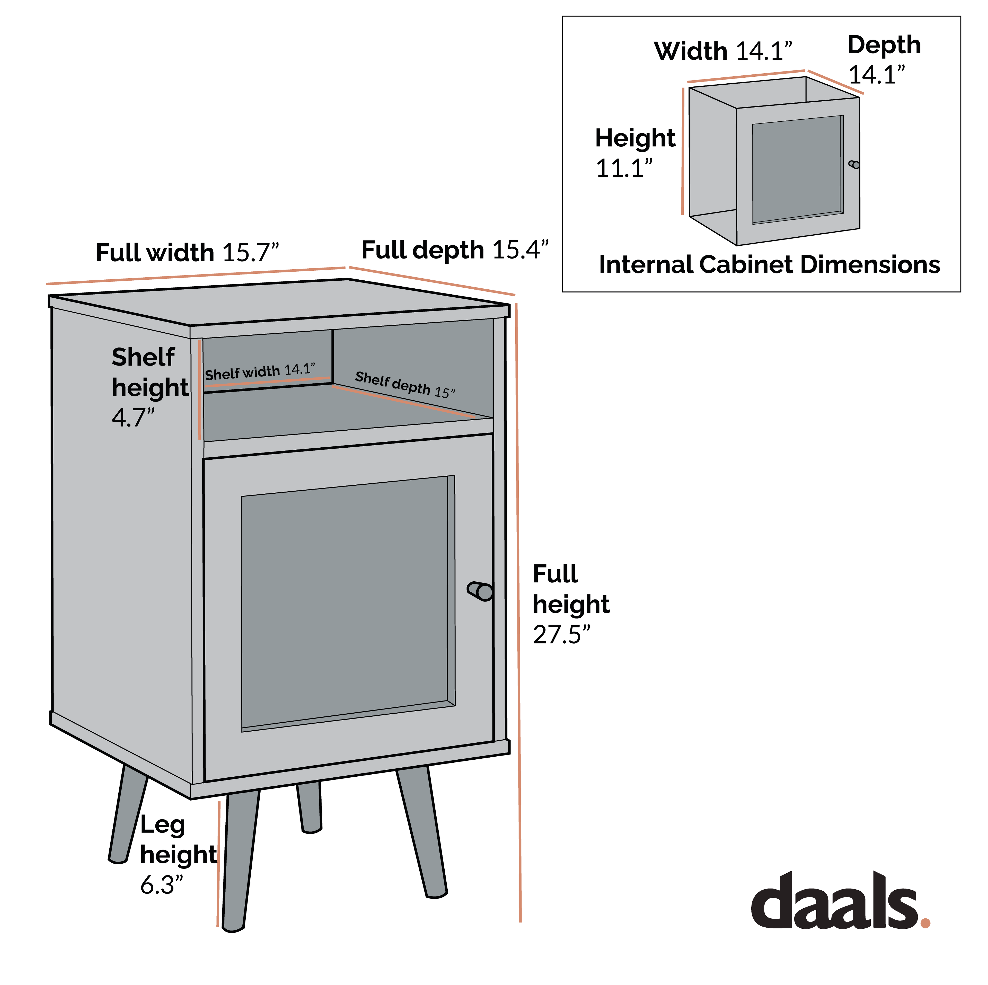 Frances Woven Rattan 1-Door Nightstand in Natural