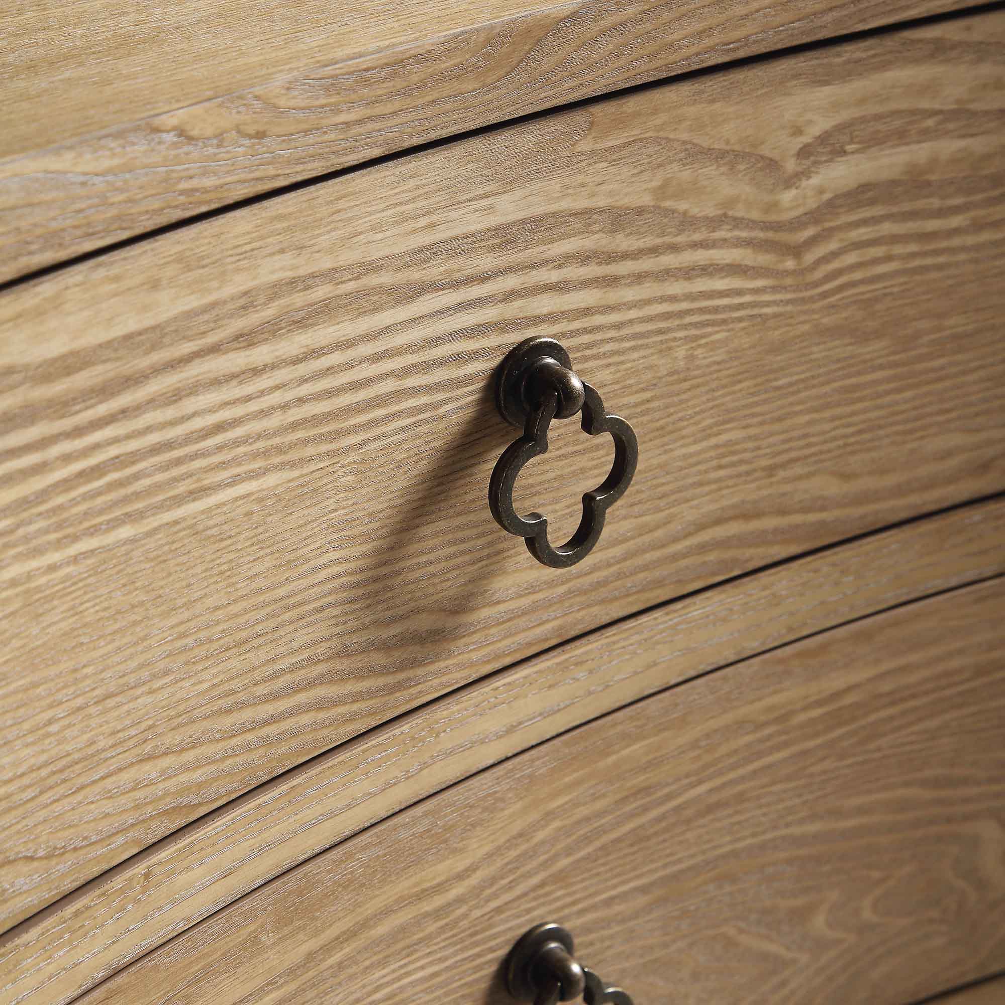 Thalia Concave 3 Drawer Nightstand, Natural